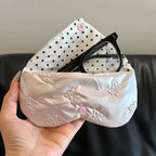 Heart Bow Foldable Glasses Pouch