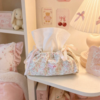 Cute Drawstring Fabric Tissue Cover